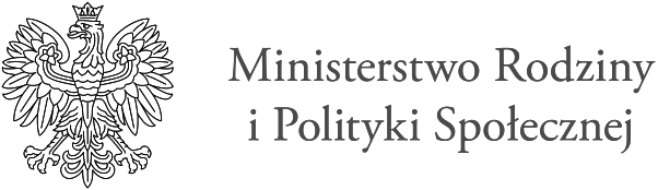 Logo ministerstwa rodziny i polityki społecznej
